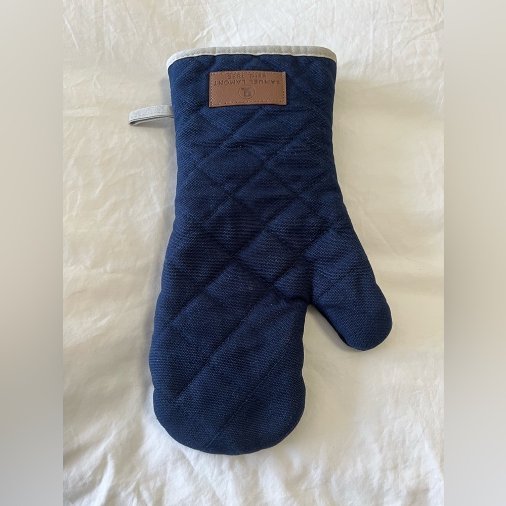 Samuel Lamont UK | Solid Navy Blue | Gauntlet Oven Glove Mitt